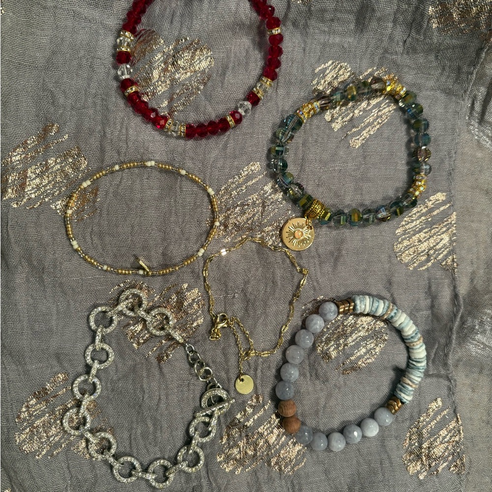 Elegant Multi-Color Bracelet Set